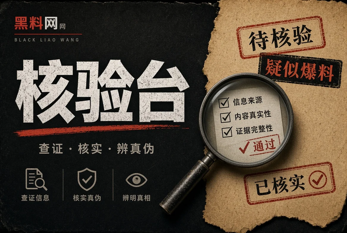 对证台信息核验说明